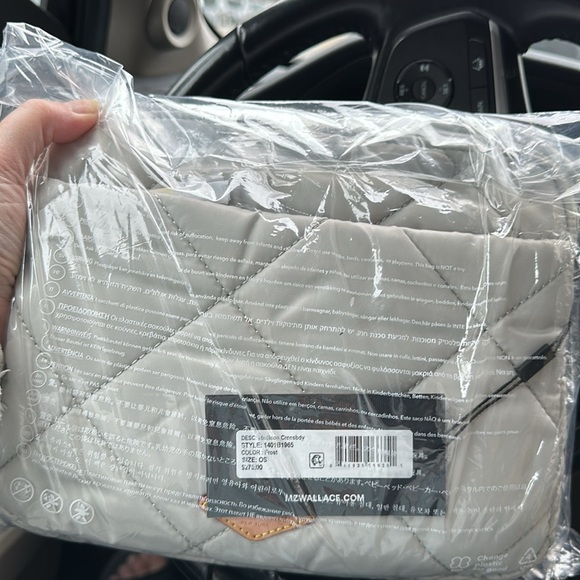 💋 NEW NWT MZ WALLACE MADISON CROSSBODY-color FROST- bought from MZ Wallace. - Picture 4 of 13